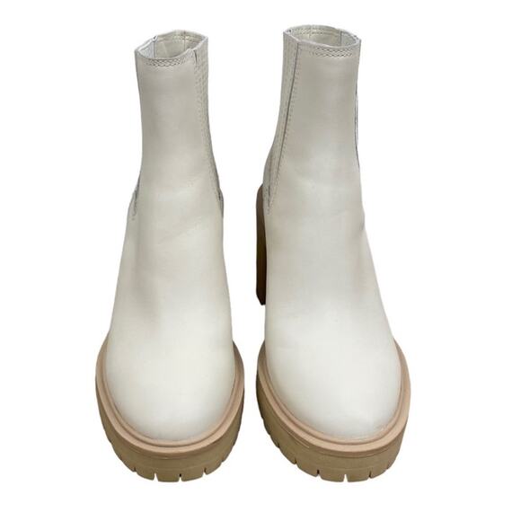 Dolce Vita Caster H2O Women Platform Ankle Boot/Booties Sz 8.5 Ivory Leather New - Picture 4 of 14